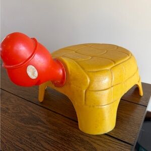Vintage Turtle Step Stool Mini Footstool or Plant Stand Plastic